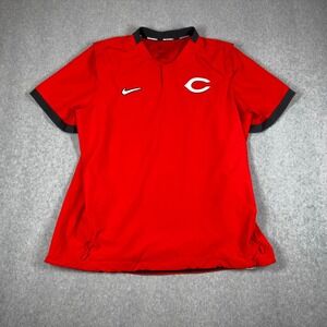 Cincinnati Reds Nike Red Authentic Collection Hot Pullover Jacket L Windbreaker